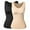 2 Packs:Black+Beige, variant on Vaslanda Women's Shapewear Camisole with Built-in Bra - Tummy Control Compression Tank Tops