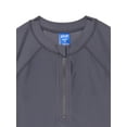 thumbnail image 2 of Ocean Gear Boys Quarter Zip Rash Guard with Long Sleeves, Sizes 4-18, 2 of 3