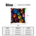 thumbnail image 5 of Dog Paw Print Set of 2 Velvet Throw Pillow Covers with Unique Patterns in 16x16, 18x18, 20x20 Inches for Throw Pillow Inserts for Various Occasions, 5 of 6