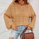 thumbnail image 1 of Puntoco suéter mujer de talla grande Casual cuello redondo holgada con estampado manga larga tops suéter mujer blusa liquidación de Navidad Puntoco Puntoco-1604, 1 of 8