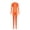 Orange1, variant on Adult Unisex Tight Fit Bodysuit Solid Color Dance Stretch Apparel for Stage Orange-S