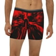 thumbnail image 2 of Easygdp The Red Head Skull Men's Boxer Briefs Men’s Underwear Boxer Briefs for Men, 2 of 7