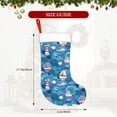 thumbnail image 4 of Salouo Watercolor Ships Print Christmas Stockings,Large Xmas Stocking Set of 1 Holiday and Farmhouse Stocking for Christmas Holiday Party Decoration(17.7*11 Inch), 4 of 7