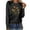 Black, variant on Women Blouse 3/4 Sleeve Petite, Womens Loose Shirts Casual Workout Tops for Women Plus Size Summer Tops for Women Over 50 Warehouse Today Shipping