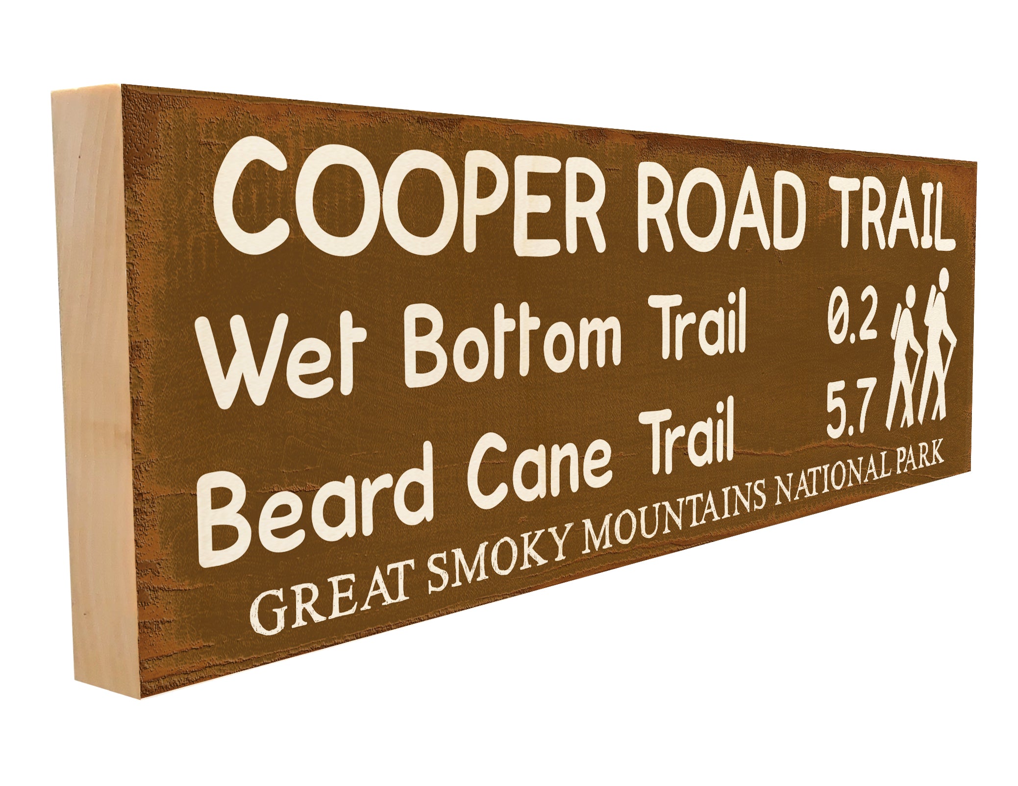 Sawyer's Mill Cooper Road Trail Marker. Wood Sign for Home or Office.