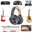 thumbnail image 5 of Boytone BT-10BR Wired Over Ear Headphones Studio Monitor & Mixing DJ Stereo Headsets with 50mm Drivers and 1/4 to 3.5mm Audio Jack for Audio Mixer Computer, Phone, Guitar, Laptop, Amplifire, TV, 5 of 7