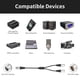 thumbnail image 5 of Cable divisor XLR Devinal para micrófono de 1 hembra a 2 machos, 60 cm, 5 of 7