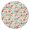 Pioneer Flower Floral, variant on Pioneer Flower Floral Print Pattern Round Fitted Tablecloth with Elastic Edge,Dining Table Cover Waterproof,Outdoor Round Tablecloth for Camping,Dining,Indoor and Outdoor