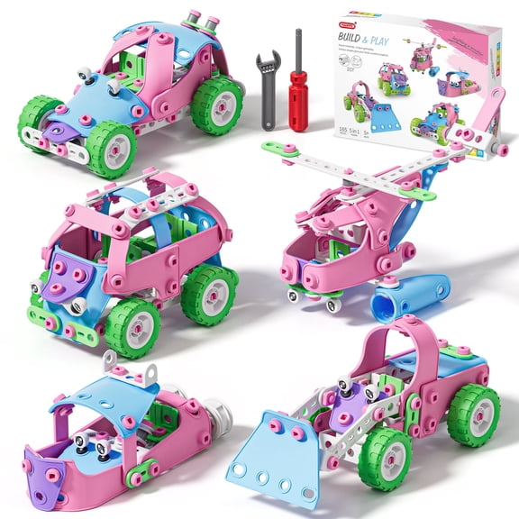 Building Toys for Boys Girls 5 6 7 8 9 Years, STEM Building Toys Blocks Kit Activities for Toddlers, Engineering Creative Games, Construction Toys, Preschool Educational Toys, Ideal Birthday Gift
