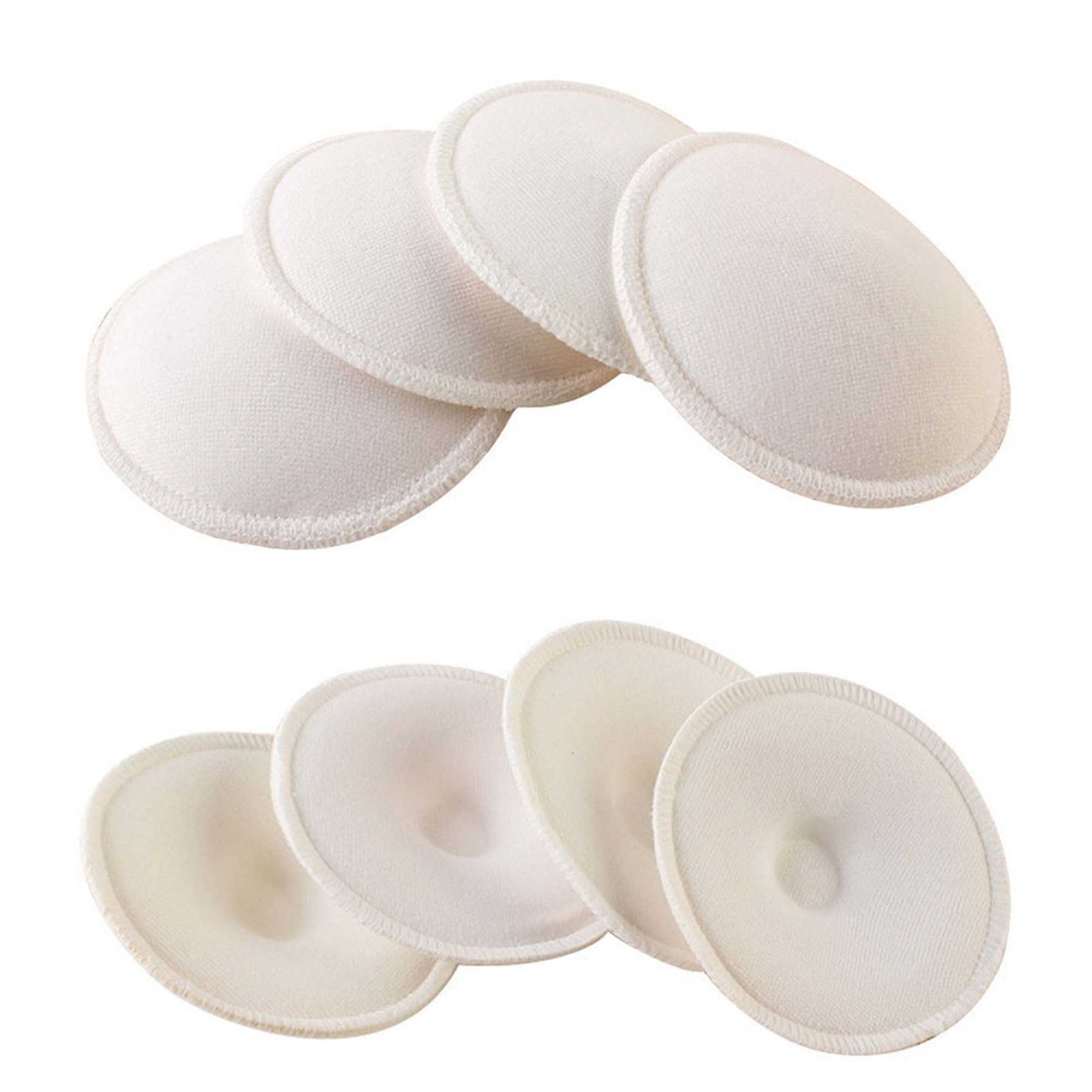 6Pcs Reusable Washable Soft Cotton Absorbent Mom Mother Baby Breast Feeding  Nursing Pads Bra Inserts Supplies Random color