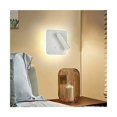 thumbnail image 4 of Lámpara de noche LED blanca cuadrada, lámpara de lectura de pared giratoria con interruptor de luz cálida, 4 of 5