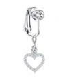 thumbnail image 5 of HOOUN Faux Body Piercing Jewelry Clip on Belly Button Navel Rings Fake Belly Piercing-4, 5 of 9