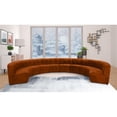 thumbnail image 2 of Meridian Furniture Sectionnel Modulaire 10 Pcs en Velours Cognac Limitless, 2 of 7