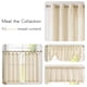thumbnail image 4 of Cortinas de cocina Jinchan en la parte superior de lino, 36 cm de longitud, 2 paneles, 4 of 8