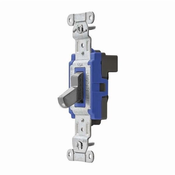 Wall Swtch, 1-Pole, 120/277V, 15A, Gry, Toggl SNAP1201GY