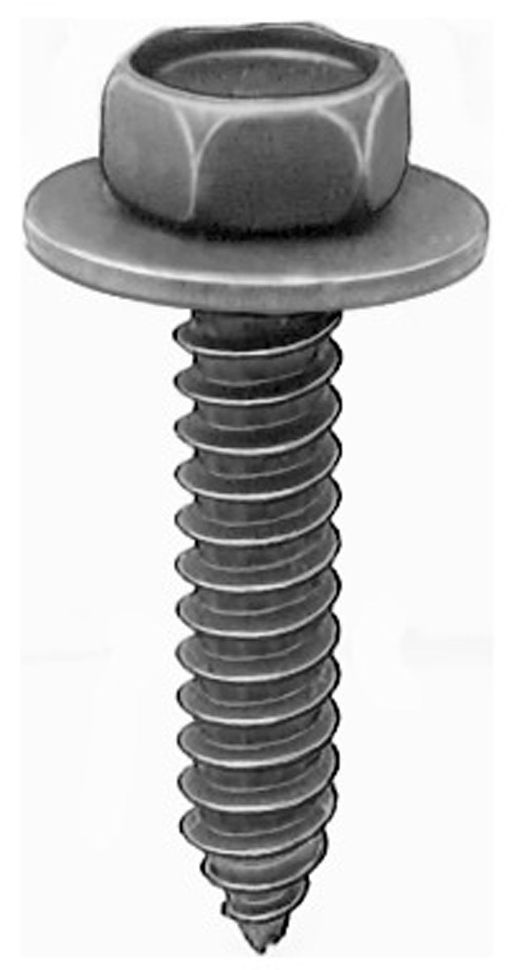 Clipsandfasteners Inc 50 6.3-1.81 X 30mm Hex Head Sems Tapping Screws 