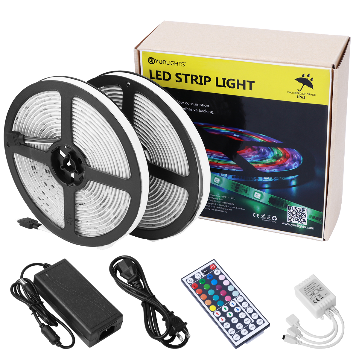 YUNLIGHTS 2PCS 10M Light Strip Infrared Control LED Lights Strip for