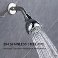 thumbnail image 6 of JoyRain T1081 2.5" 1.75 GPM High-Pressure Fixed Showerhead with Flange and 6-Inch Shower Arm, Anti-Clog, Anti-Leak, Chrome, 6 of 11