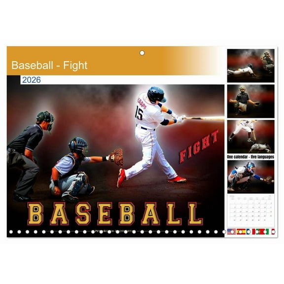 Baseball - Fight  (Monthly Wall Calendar 2026 11.7 x 16.5 (open)), CALVENDO 14 Month Calendar