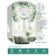 thumbnail image 2 of Eucalyptus Tie Up Curtains for Windows 63 Inch Length Balloon Curtains Kitchen Adjustable Balloon Window Shade Sage Green Farm Plant Gray Buffalo Plaid Tie Up Valance Bathroom Curtain Window 46"x63", 2 of 6