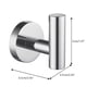 thumbnail image 4 of Toystoory Ganchos para abrigos de acero inoxidable 304, gancho para toallas blanco montado en la pared, herramientas duraderas antioxidantes en cajas, Accesorios de baño plata Toystoory HA011317-01B, 4 of 6