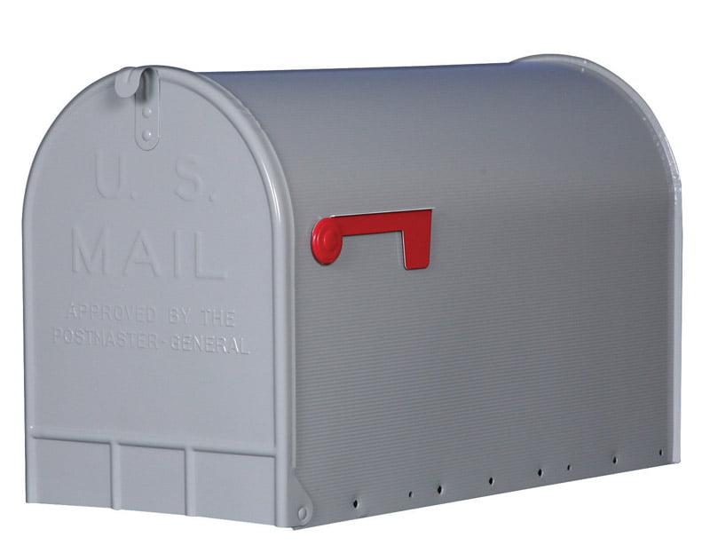 Premium Large Gibraltar Jumbo Post Mount Mailbox Galvanized Steel Rural Mail Box 