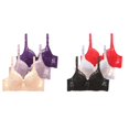 thumbnail image 1 of (2-Pack) Rinsvye Women Underwire Bra Set Design Full Support Available Daily Wear Able Look Material, 1 of 3