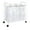 White/White, variant on Household Essentials Rolling Triple Laundry Sorter, Silver