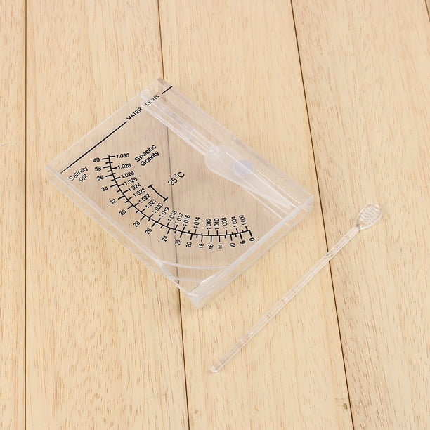 Square Saltwater Hydrometer Salt Water Salinity Meter Accurate Automatic Hydrometer Salt Water