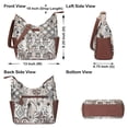 thumbnail image 3 of Sishka Abstract Hand Crafted Tapestry Leather Ladies Bag – Elegant Shoulder, Sling, Crossbody & hobo bag  for Women, 3 of 8