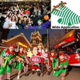 thumbnail image 4 of 2 parejas Mujeres de la rodilla Calles altos para la Navidad por mucho tiempo sobre medias de rodilla con arco y bolas esponjosas para mujeres disfraz de fiesta de navidad de Halloween, 4 of 5