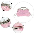 thumbnail image 6 of LinYooLi Women Mini Glitter Sequin Evening Handbag Clutch Metal Top-handle Bag Chain Strap Cross-body Bag, 6 of 7