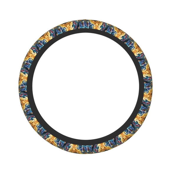 The Legend Of Zelda Elastic Steering Wheel Cover Stylish Neoprene Decorative Car Accessories for Universal Auto