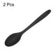thumbnail image 3 of Uxcell 2Pcs Cucharas de Silicona Resistentes al Calor Utensilio de Cocina Cucharón para Cocinar Mezclar Revolver Servir, Negro, 3 of 6