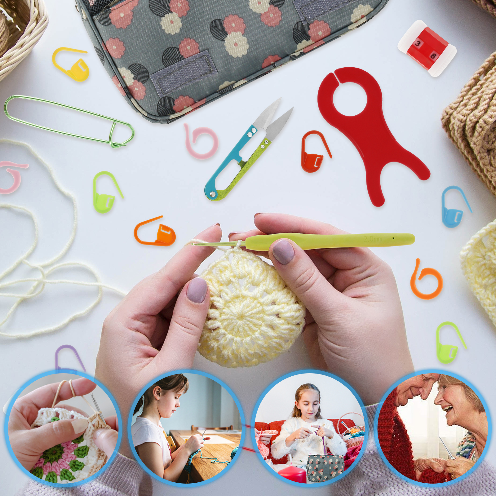 Xiyztok Crochet Essentials Kit, 107 Pieces photo 5