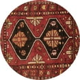 thumbnail image 1 of Ahgly Company Indoor Round Persian Brown Traditional Area Rugs, 4' Round, 1 of 4