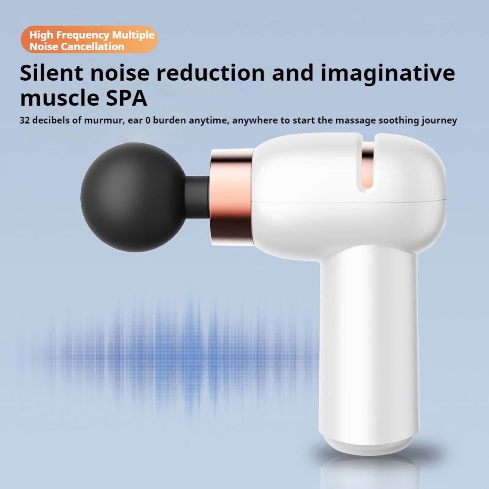 Mini Portable Fascia Gun Muscle, Shoulder, Neck, Legs, Hips, Full Body Relaxation, Low Noise Fine Sound Massager, Women's Vibration Massage Gun