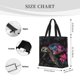 thumbnail image 3 of Fotbe Colorful Plant Turtle A Bolsa Tote con Estampado para Mujer, Bolsos con Cremallera, Bolsa de Hombro Casual de Gran Capacidad con Bolsillos Internos, 3 of 7