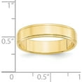 thumbnail image 4 of 10K Yellow Gold 10Ky 5mm Flat With Step Edge Band Size 14 Made In United States 1fle050-14, 4 of 6