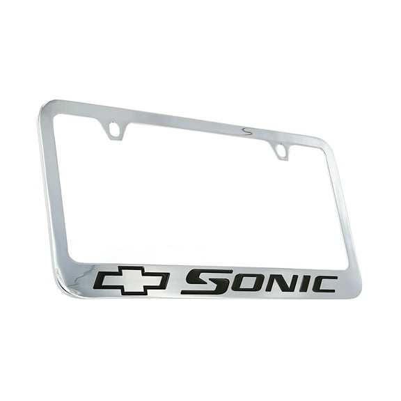 Chevrolet Sonic Chrome Plated Metal License Plate Frame Holder