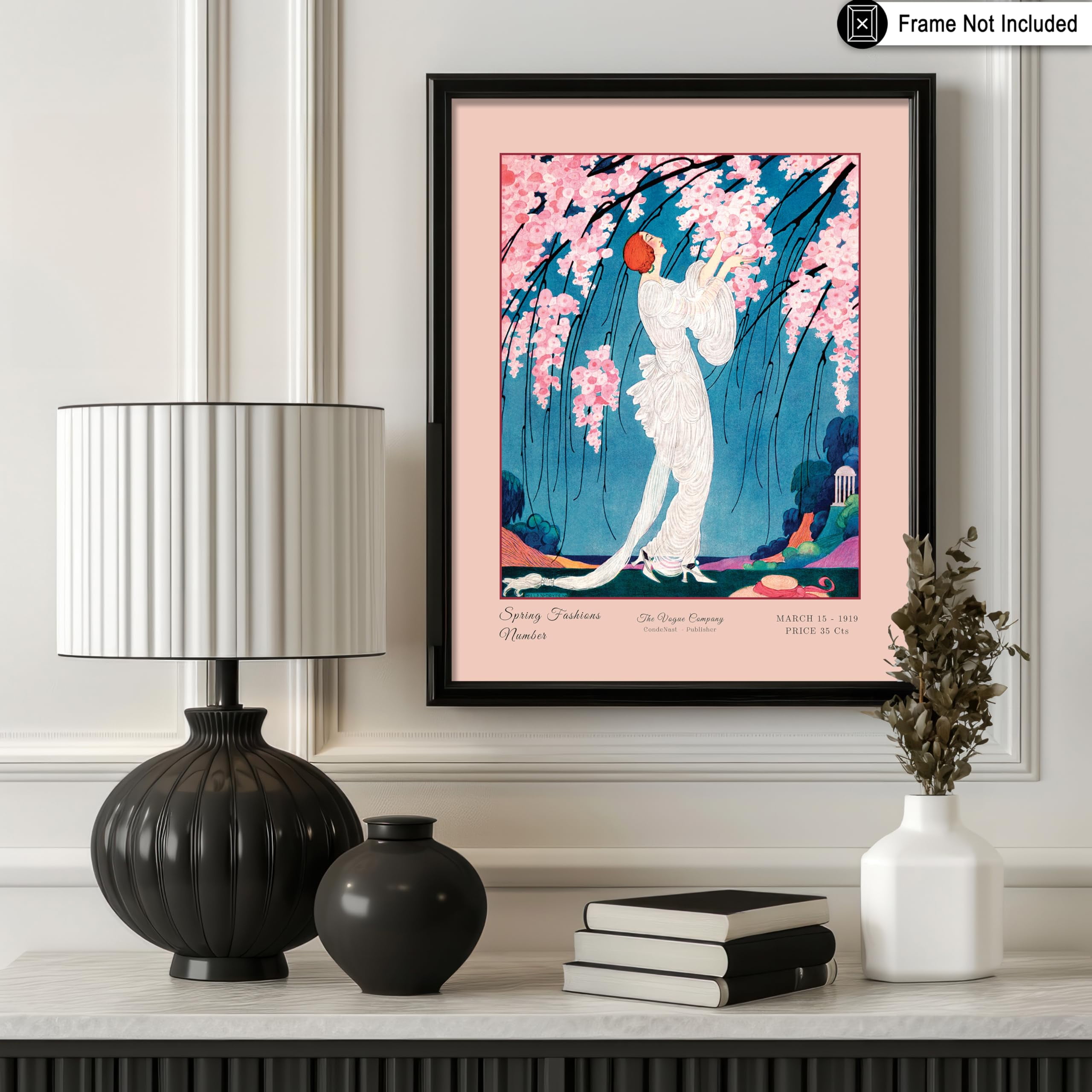 Poster Master Vintage Illustration Poster - Retro Deco Print - 8x10 UNFRAMED Wall Art - Gift for Artist, Friend - Fashion Magazine Cover, Woman, Cherry Blossoms, Pink - Wall Decor for Home, Office - Walmart.com Poster Master Vintage Illustration Poster - Retro Deco Print - 8x10 UNFRAMED Wall Art - Gift for Artist, Friend - Fashion Magazine Cover, Woman, Cherry Blossoms, Pink - Wall Decor for Home, Office - Walmart.com