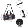 thumbnail image 5 of Rose Large Capacity Sports Bag with Interior Zipper Pocket - Gym, Travel, Soccer, and Weekends! Size 17.7 Inches, 5 of 6