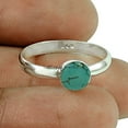 thumbnail image 2 of Natural Turquoise Healing Gemstone Ring, Pure 925k Sterling Silver Ring, Organic Ring, Exclusive Ring, Solitaire Ring, Proposal Ring, Ultimate Ring, Birthday Gifts For Women (turquoise, 7), 2 of 3