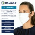 thumbnail image 2 of HALYARD FLUIDSHIELD 1 Fog-Free Disposable Procedure Mask, with SO SOFT Lining and SO SOFT Earloops, Pleat-Style, White, 41802 (Box of 50), 2 of 6