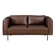 thumbnail image 5 of Luxurious Design Leather Sofa 3pc Set Sofa Loveseat Chair Brown Modern Office Sofa Set Traditional Design, 5 of 7