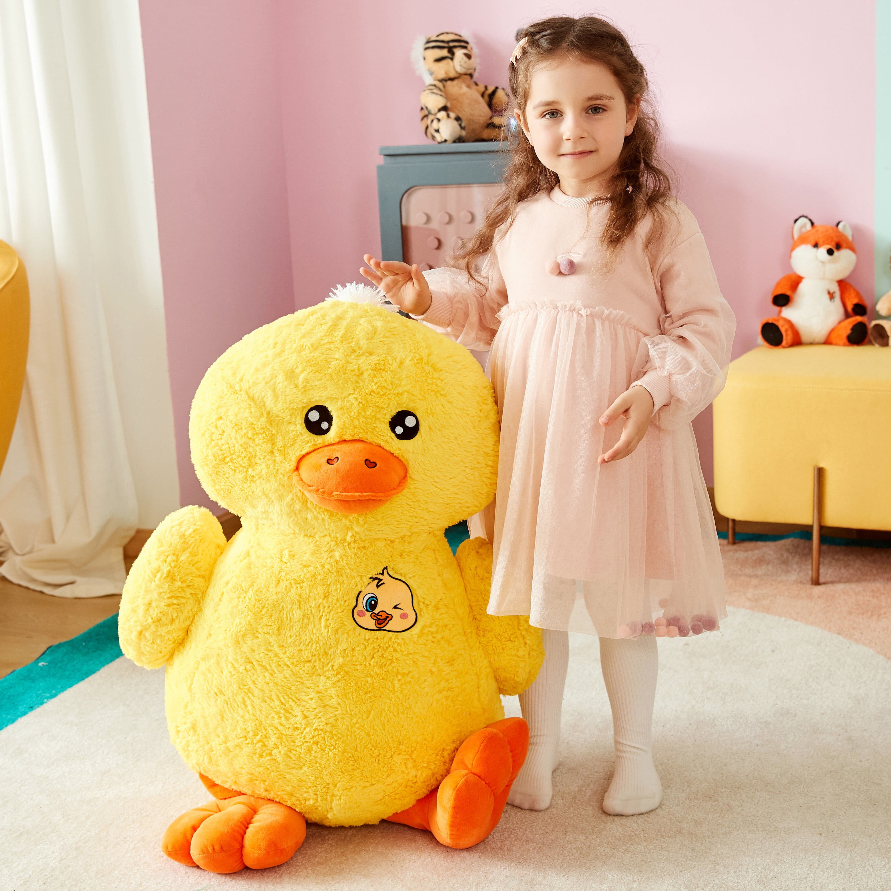 IKASA Large Duck Stuffed Animals Giant Soft Plush Toy,Gifts for Kids Girls Boys Girlfriend