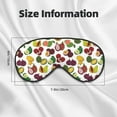 thumbnail image 5 of Goofa Colorful Fruits Printed Sleep Eye Mask for Men Women, Zero Eye Pressure Sleeping Mask, Light Blocking Night Blindfold, Soft Eye Shade Cover, 5 of 7