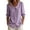 Purple #050, variant on Women's Retro Peter Pan Collar Striped Cotton Linen Shirt, Womens Cotton Rayon Plus Tops Blouse Button Down Collar, S