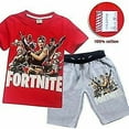 thumbnail image 2 of Fortnite Fortnite Boys And Girls Short Sleeve + Shorts Two-piece Set, 2 of 2