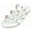 White, variant on Berness Women’s Studded Flat Sandals – Strappy Slip-On Sandals with Metal Stud Details, Open Toe Dressy Casual Summer Sandals CAMBRIA White 8